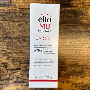 EltaMD UV Clear SPF 46 Broad-Spectrum Sunscreen 1.7 oz NIB Oil-Free Face SPF